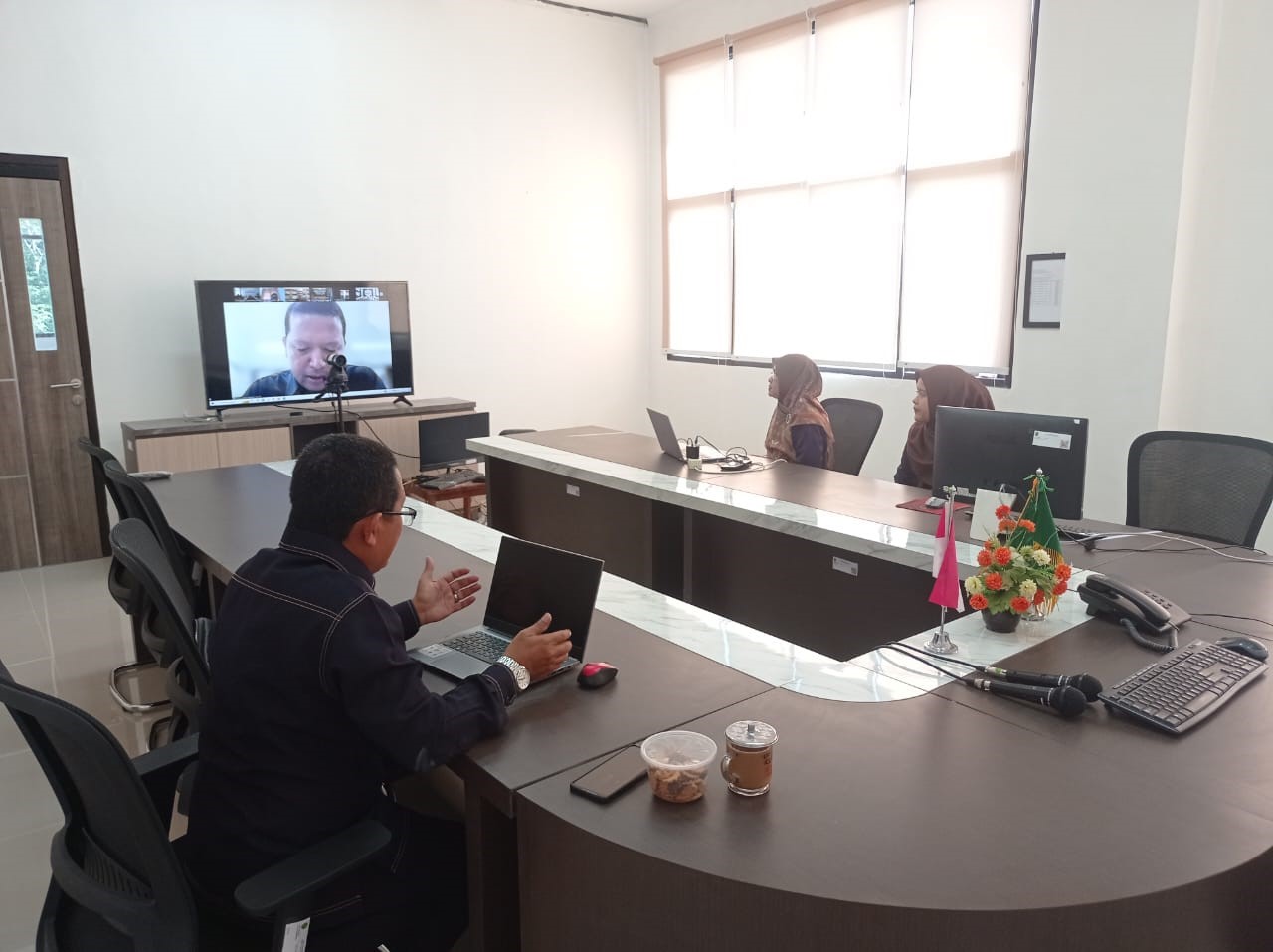 Penitera dan Panmud Permohonan PA Pulang Pisau Ikuti Pengarahan dan Pembukaan E Exam Tahun 2025