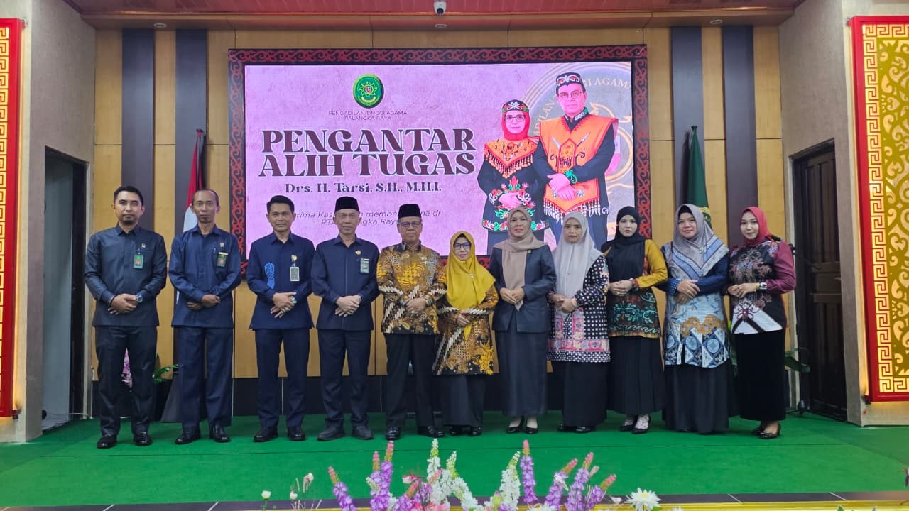 480. Pengadilan Agama Pulang Pisau Hadiri Pengantar Alih Tugas KPTA Palangka Raya