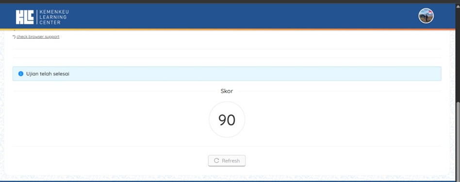 1239. Kuasa Pengguna Anggaran Pengadilan Agama Pulang Pisau Ikuti Ujian Komprehensif PJJ PPK Hari Kelima