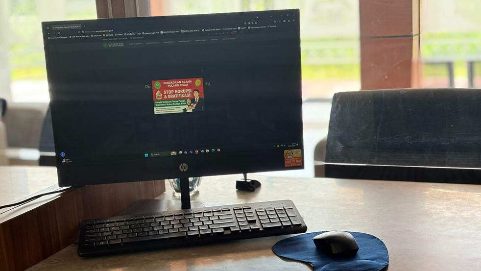 1246. Komitmen Tingkatkan Pelayanan, Pengadian Agama Pulang Pisau Lengkapi Fasilitas Komputer